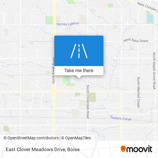 Mapa de East Clover Meadows Drive