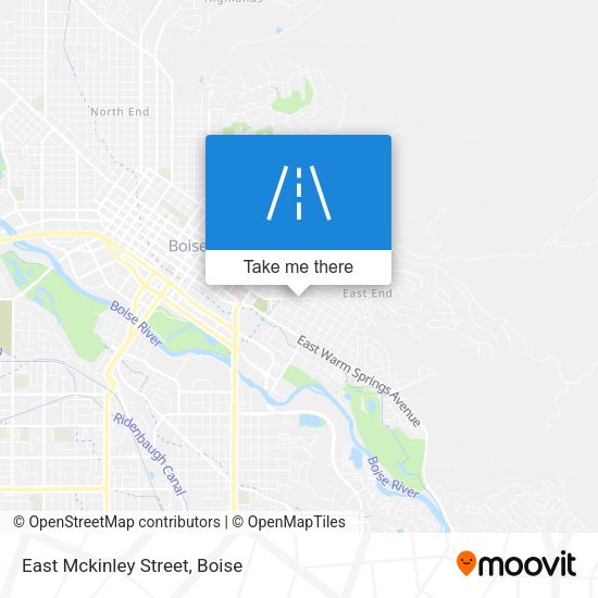 East Mckinley Street map