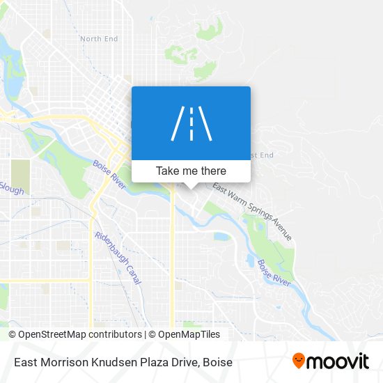 Mapa de East Morrison Knudsen Plaza Drive