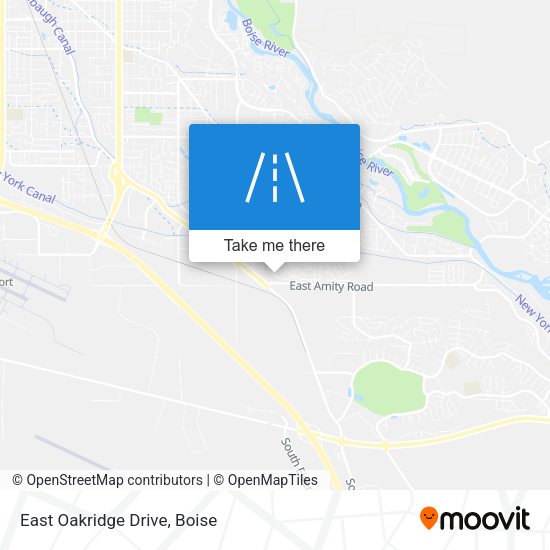 Mapa de East Oakridge Drive