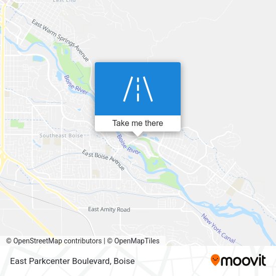 East Parkcenter Boulevard map