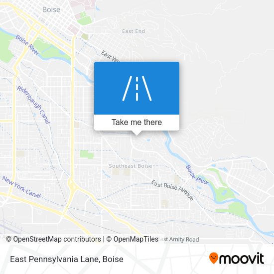 East Pennsylvania Lane map