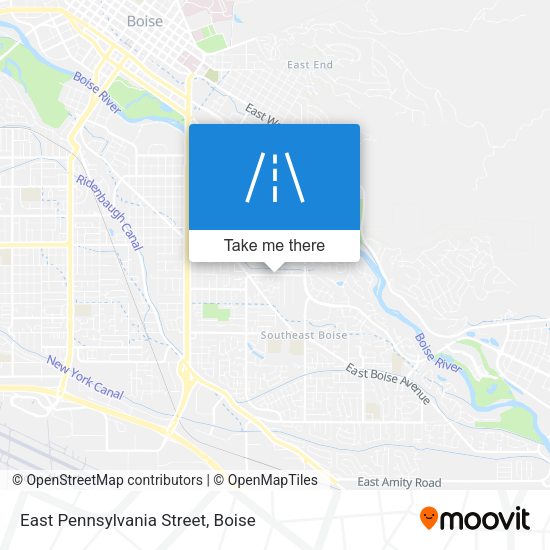 Mapa de East Pennsylvania Street