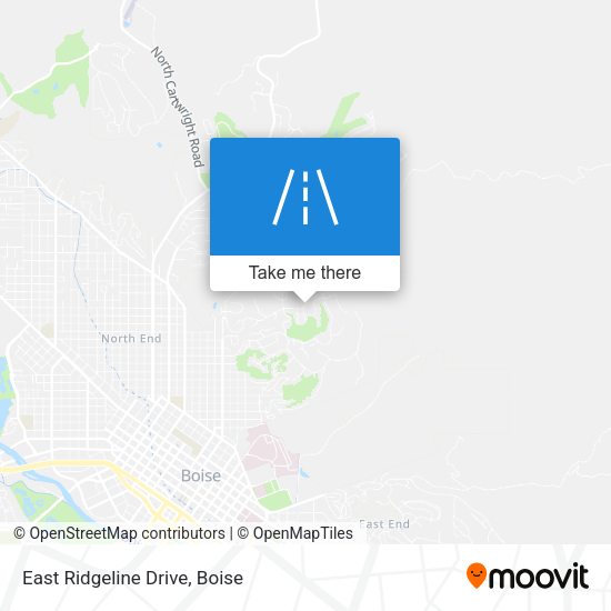 Mapa de East Ridgeline Drive