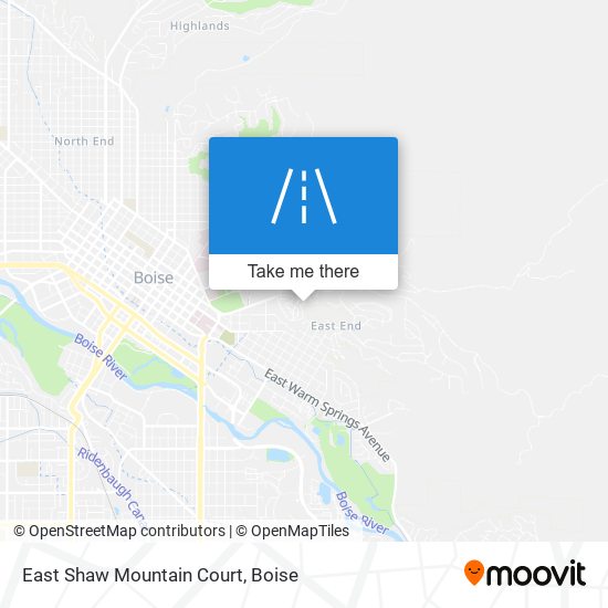 Mapa de East Shaw Mountain Court