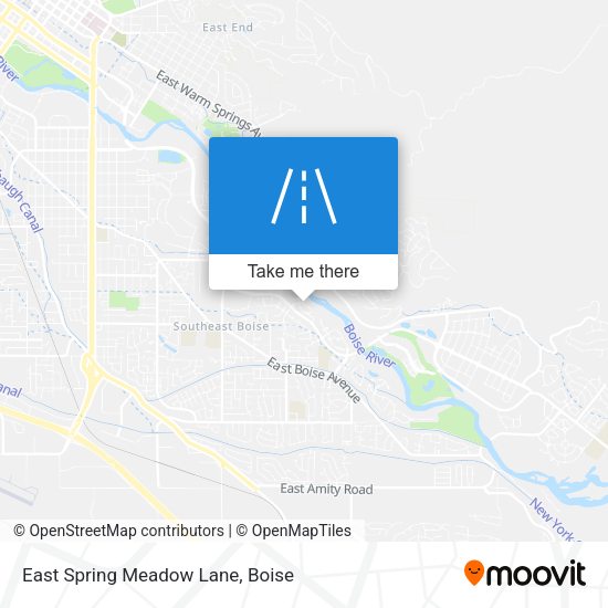 East Spring Meadow Lane map