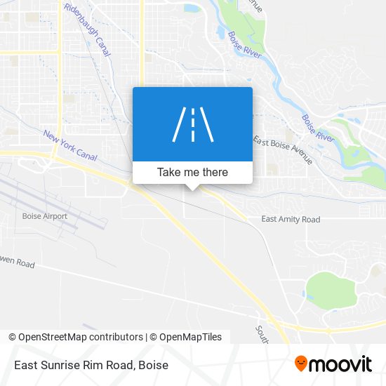 Mapa de East Sunrise Rim Road