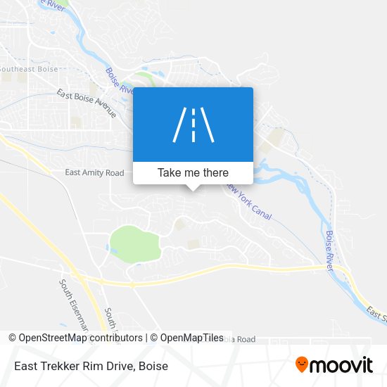 East Trekker Rim Drive map
