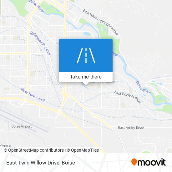 Mapa de East Twin Willow Drive