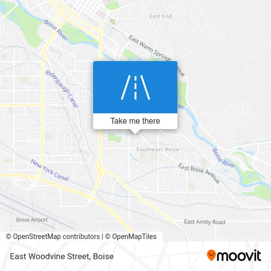 East Woodvine Street map