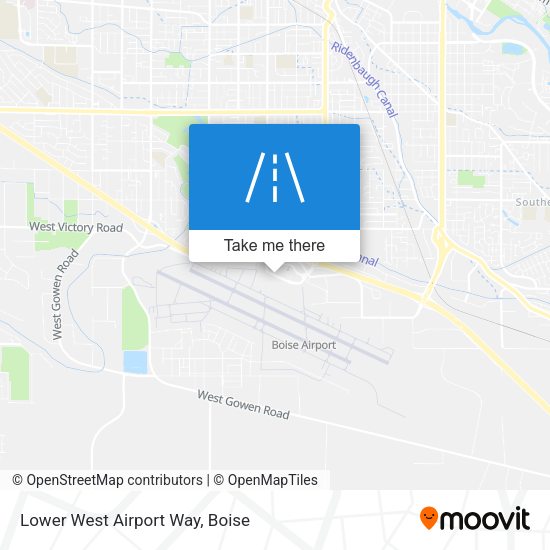 Lower West Airport Way map