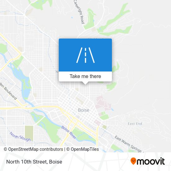 Mapa de North 10th Street
