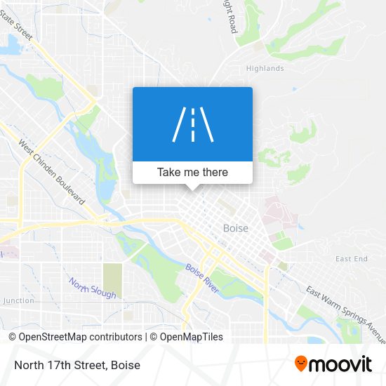 Mapa de North 17th Street