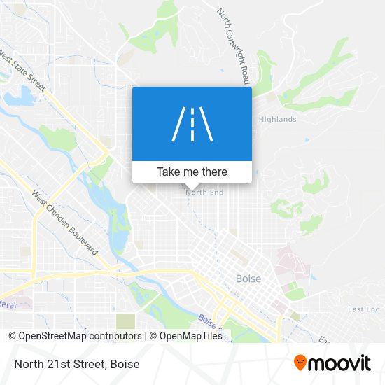 Mapa de North 21st Street