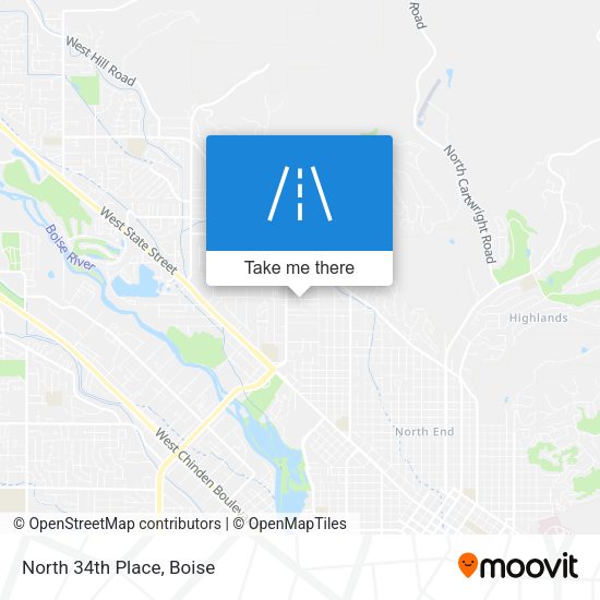 Mapa de North 34th Place