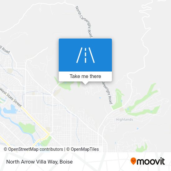 North Arrow Villa Way map