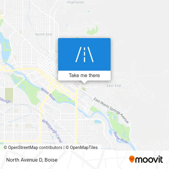 North Avenue D map