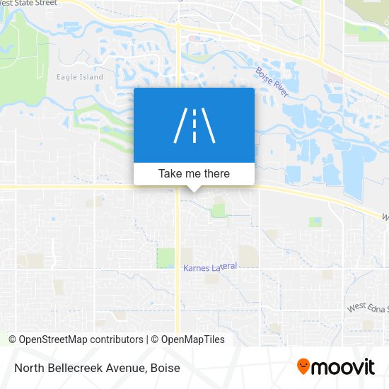 North Bellecreek Avenue map
