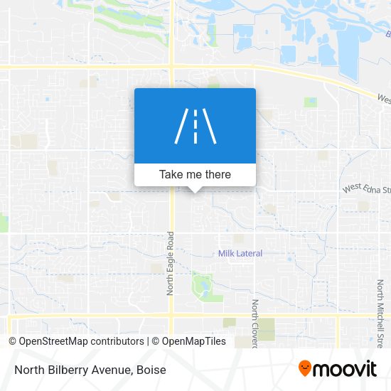 North Bilberry Avenue map
