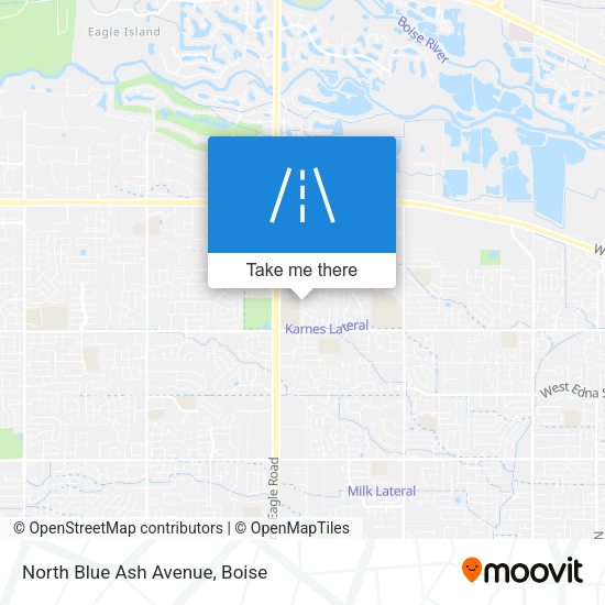 Mapa de North Blue Ash Avenue