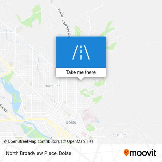 North Broadview Place map