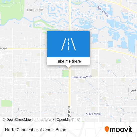 North Candlestick Avenue map