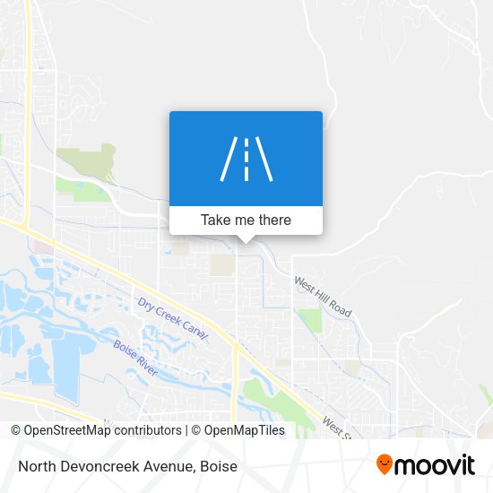 Mapa de North Devoncreek Avenue