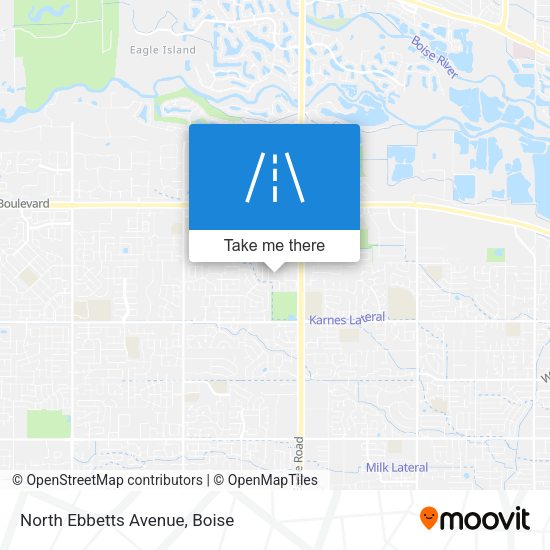 North Ebbetts Avenue map
