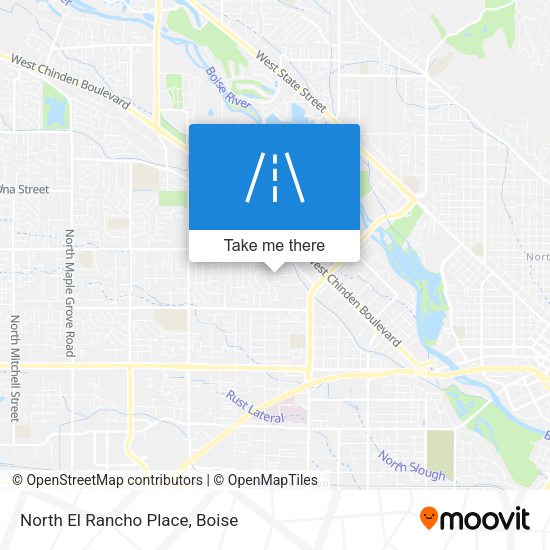 North El Rancho Place map