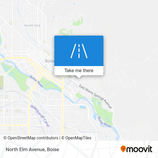 Mapa de North Elm Avenue