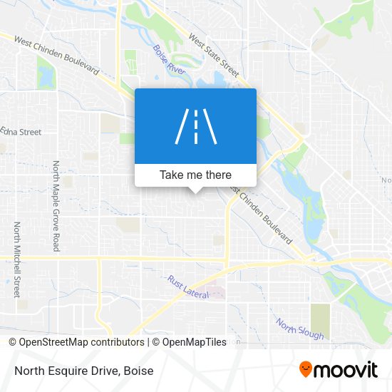 North Esquire Drive map