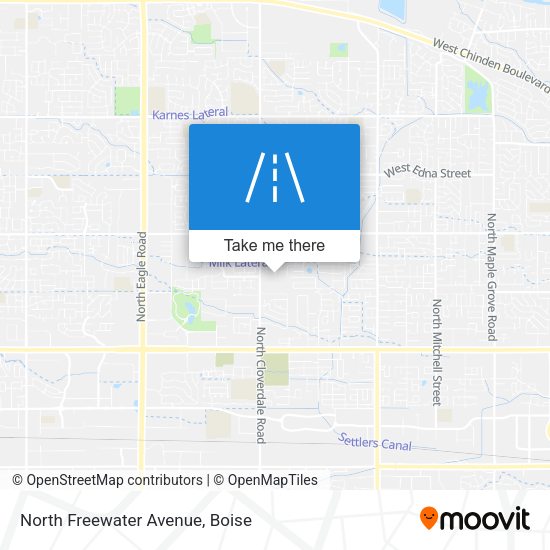 North Freewater Avenue map