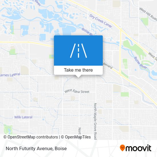 North Futurity Avenue map