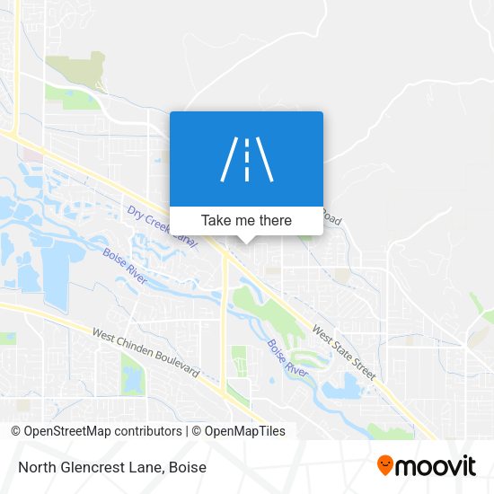 North Glencrest Lane map