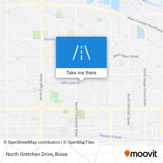 Mapa de North Gretchen Drive