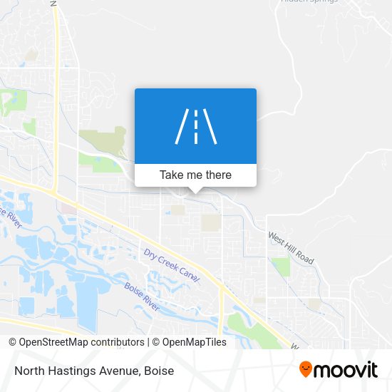 North Hastings Avenue map