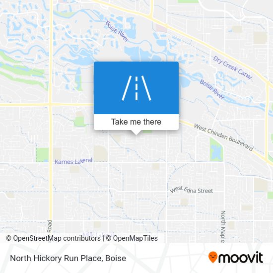 North Hickory Run Place map