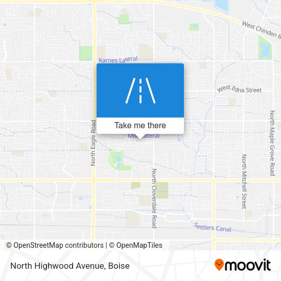 North Highwood Avenue map