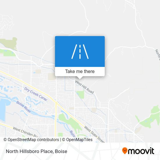 North Hillsboro Place map
