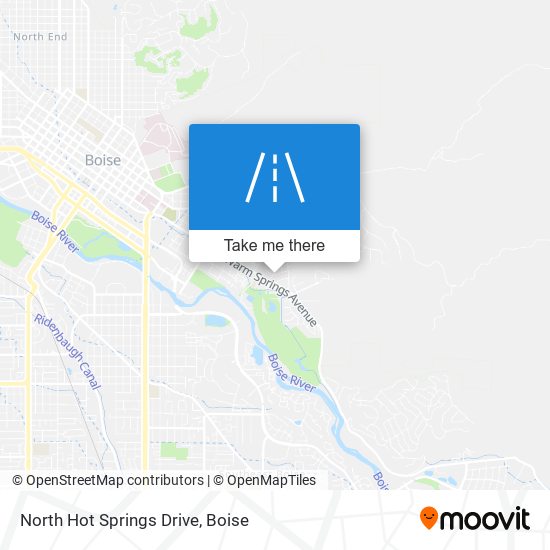 Mapa de North Hot Springs Drive