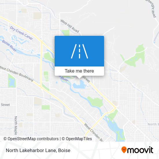 North Lakeharbor Lane map