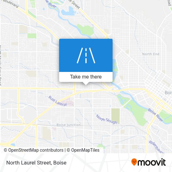 Mapa de North Laurel Street