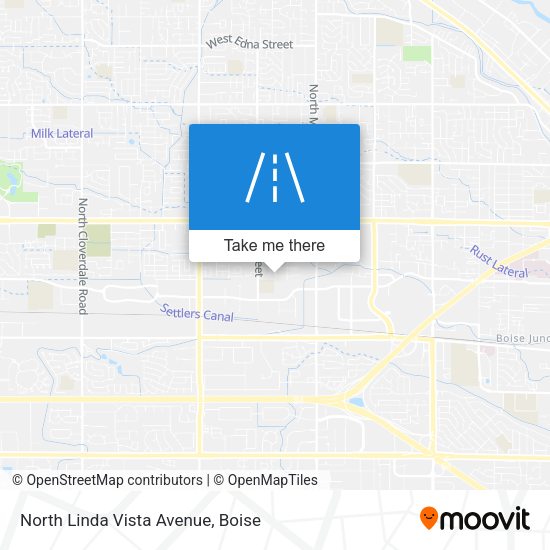 North Linda Vista Avenue map