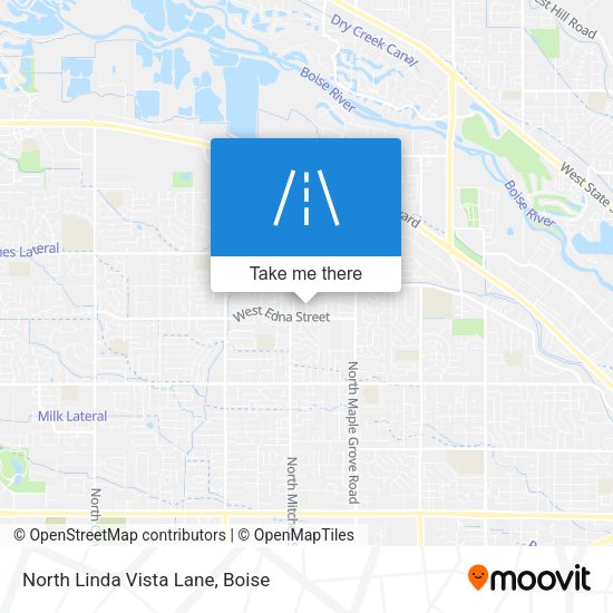 North Linda Vista Lane map