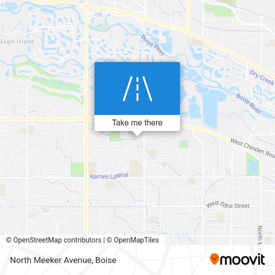 North Meeker Avenue map