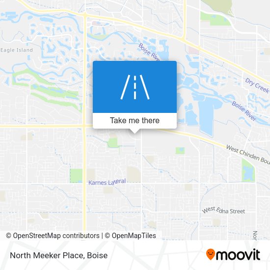 Mapa de North Meeker Place