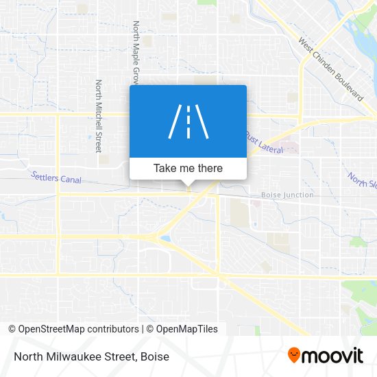 North Milwaukee Street map