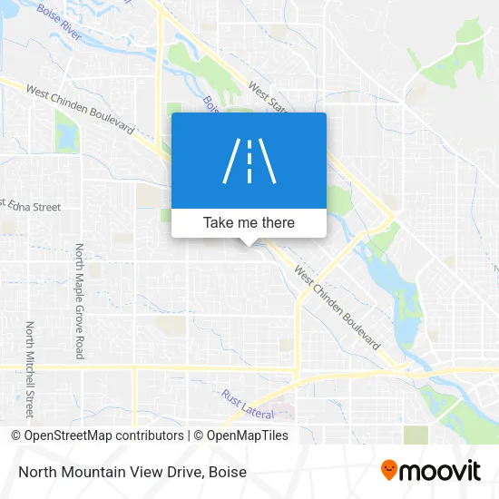 Mapa de North Mountain View Drive