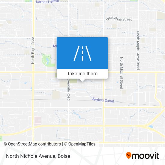 North Nichole Avenue map