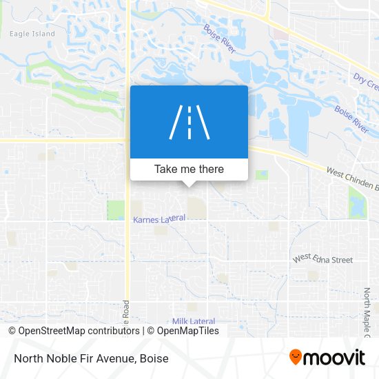 North Noble Fir Avenue map